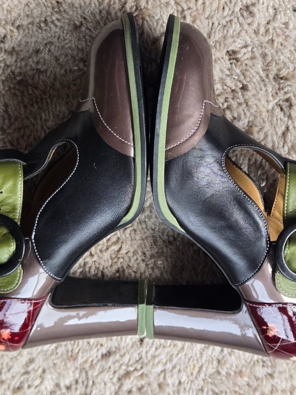 John Fluevog Attic Ilona T-Strap Heels Women's US Size 8.5 - Picture 3 of 16